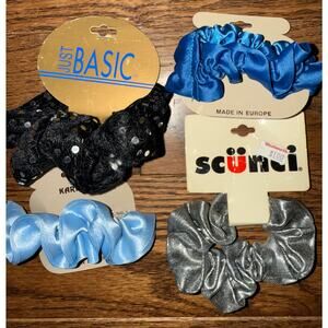 Scrunchi Collection - Set of 4 New Old Stock Hair Accessories Various Brands